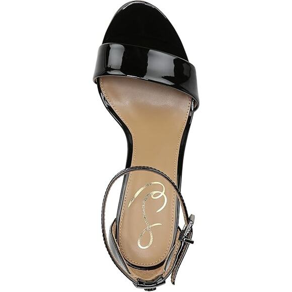 NWT Sam Edelman Yaro Dress Sandals Black Suede Size 9.5 Women's Heels - Picture 2 of 6